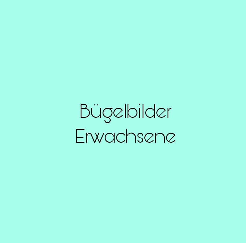 Bügelbilder Erwachsene